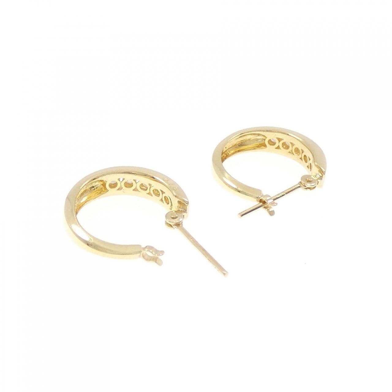 K18YG ダイヤモンド ピアス 0.32CT