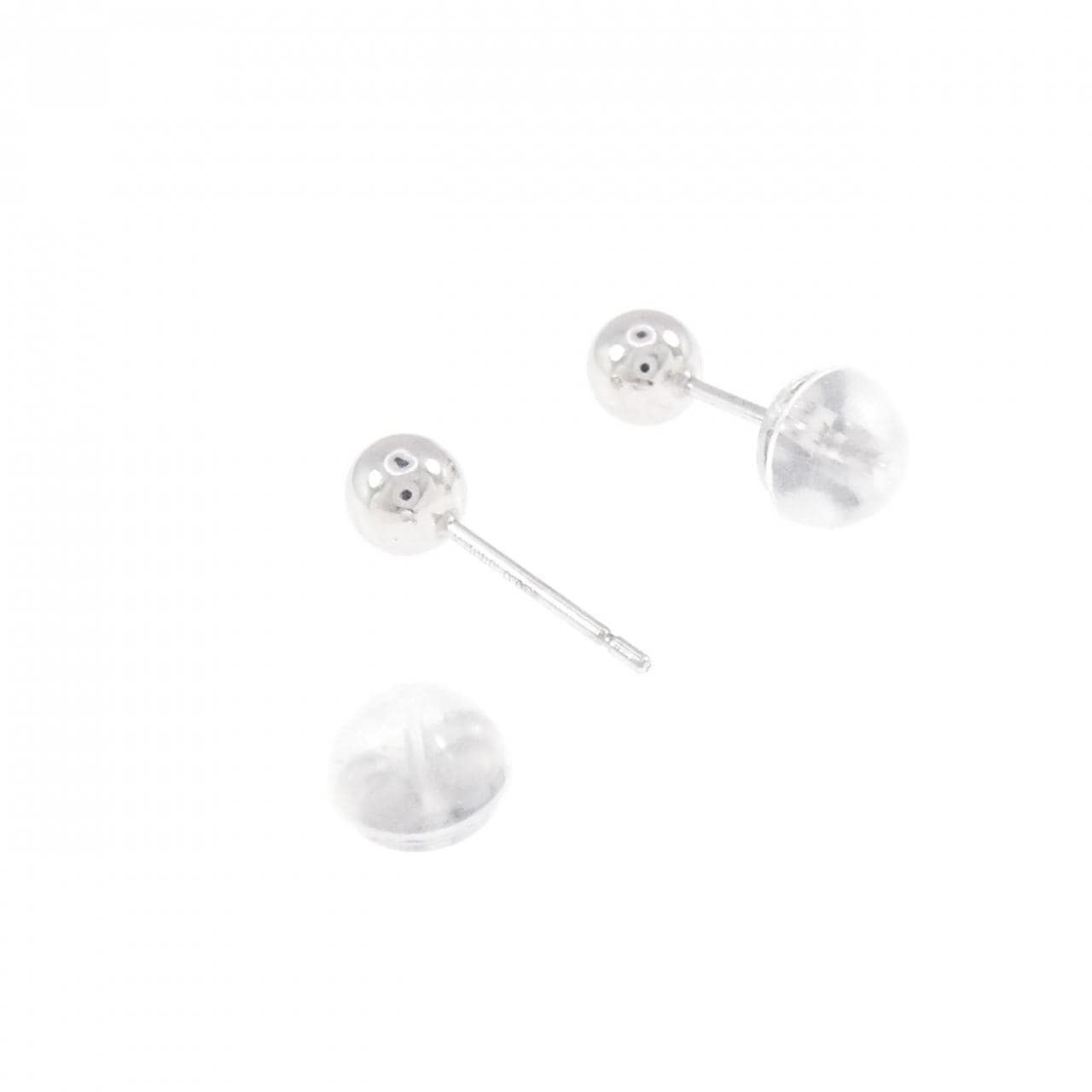 K18WG ダイヤモンド ピアス 0.04CT