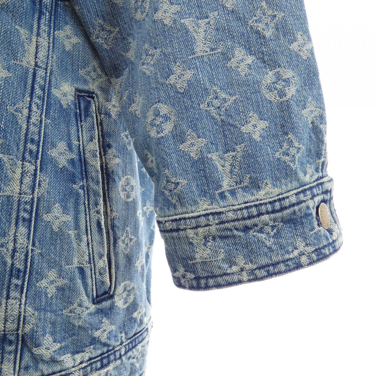 ルイヴィトン LOUIS VUITTON JACQUAD DENIM TRUCKER HDA91WALL SUPREME デニムジャケット