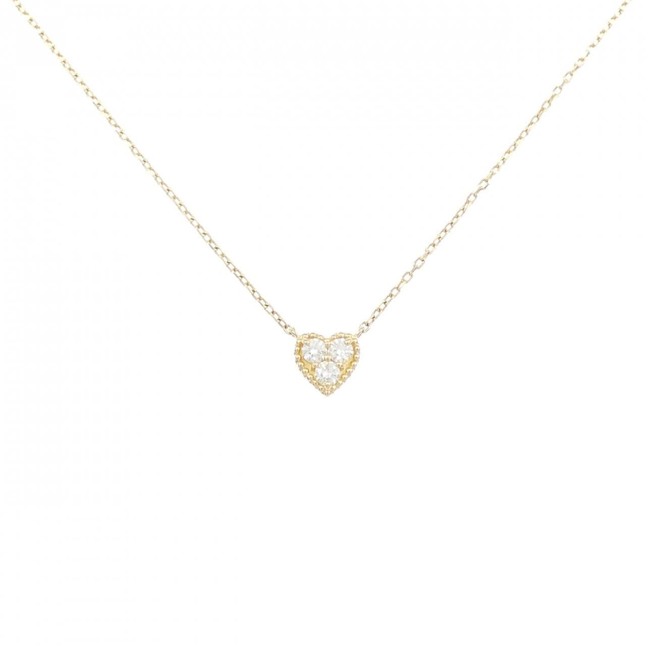 ヴァンドーム ハート ダイヤモンド ネックレス 0.12CT