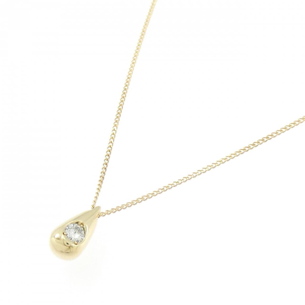 K18YG ダイヤモンド ネックレス 0.11CT