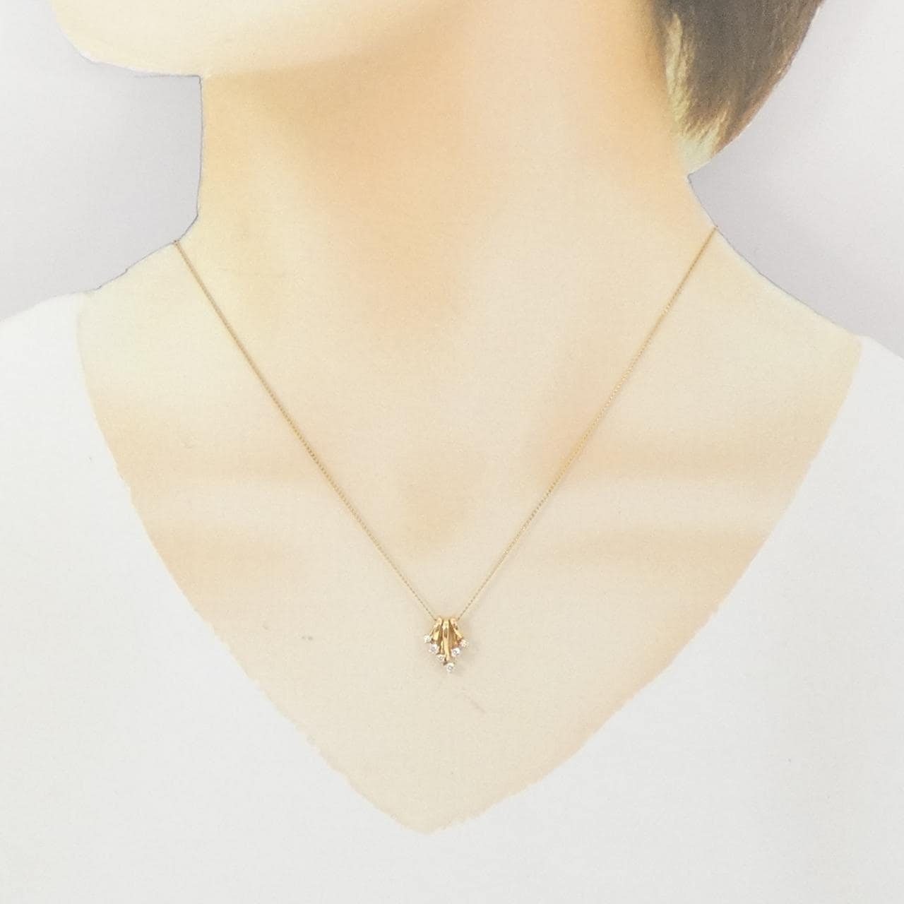 4゜C ダイヤモンド ネックレス