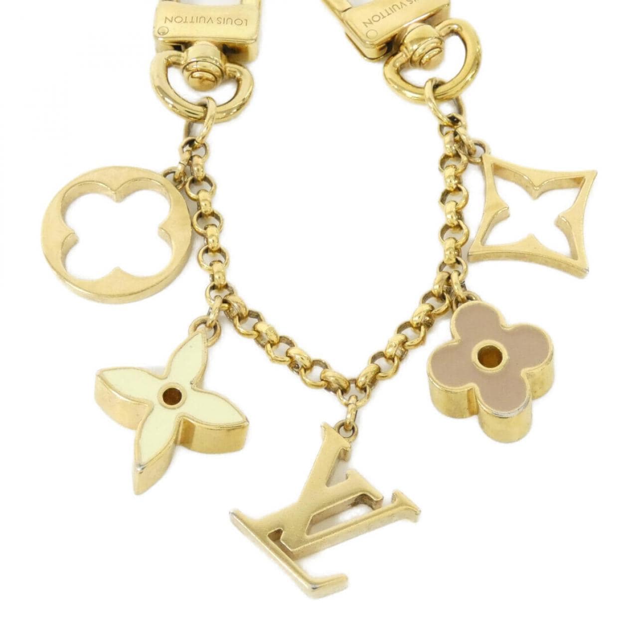 ルイヴィトン バッグチャーム チェーン フルール ドゥ モノグラム M01413 バッグチャーム