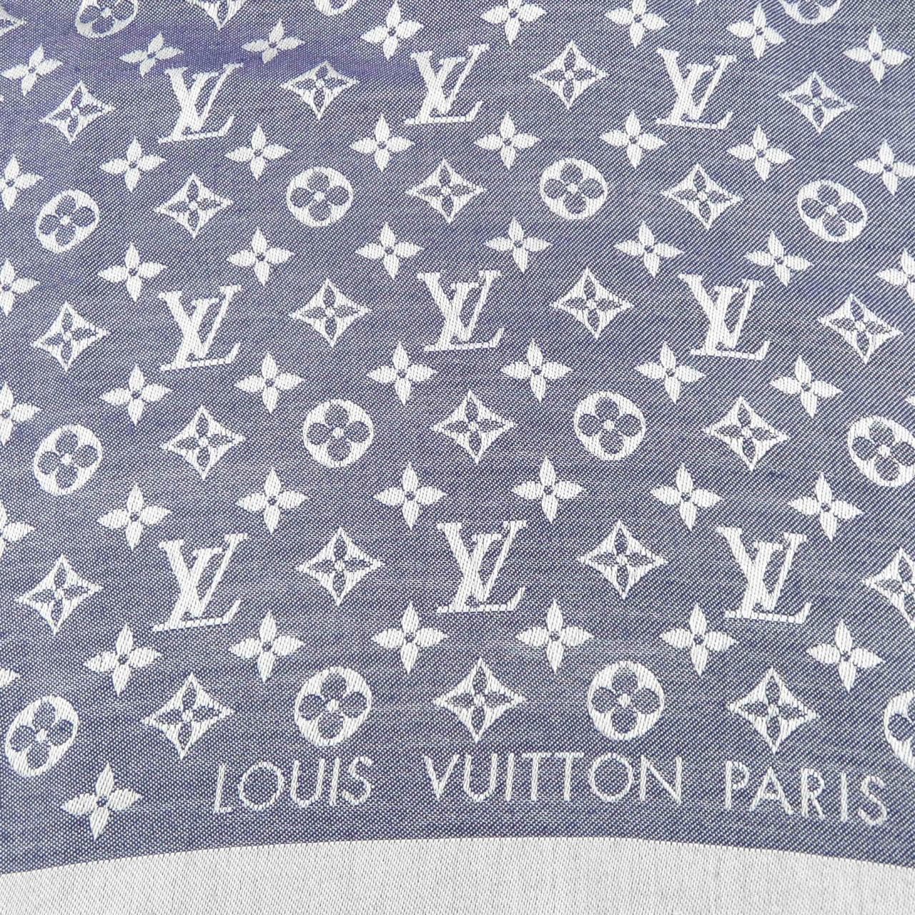 ルイヴィトン LOUIS VUITTON ショール モノグラム デニム M71376 ショール