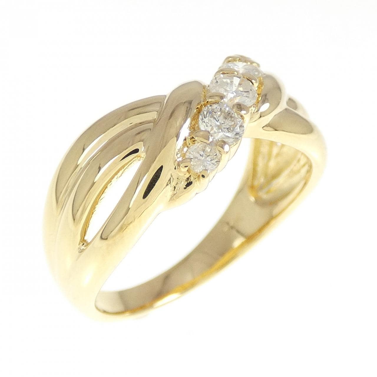 K18YG ダイヤモンド リング 0.35CT