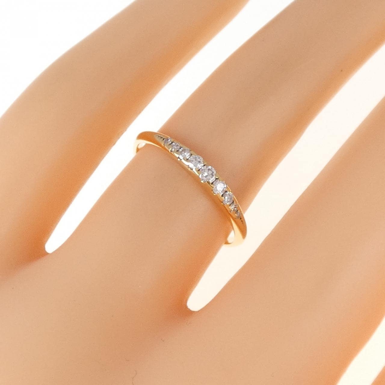 K18YG ダイヤモンド リング 0.13CT