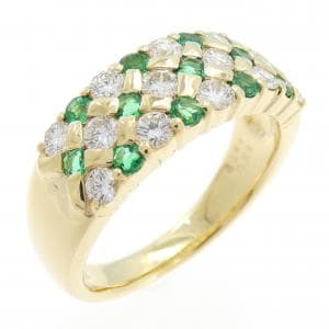 K18YG エメラルド リング 0.41CT