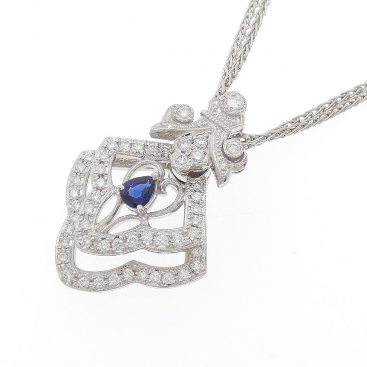 ウォルサム サファイヤ ネックレス 0.30CT