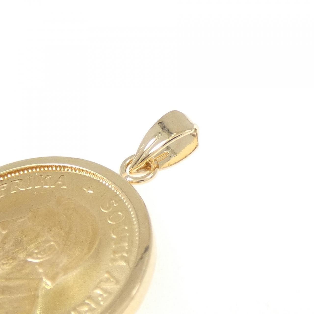 K18YG (框) 硬幣吊墜