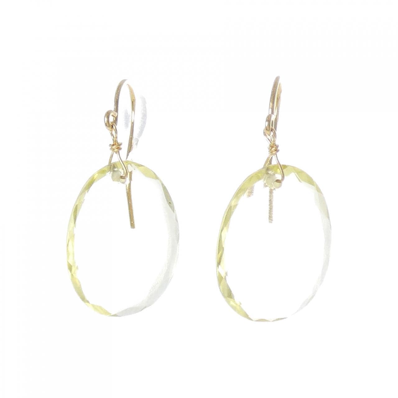 [BRAND NEW] K18YG Quartz earrings