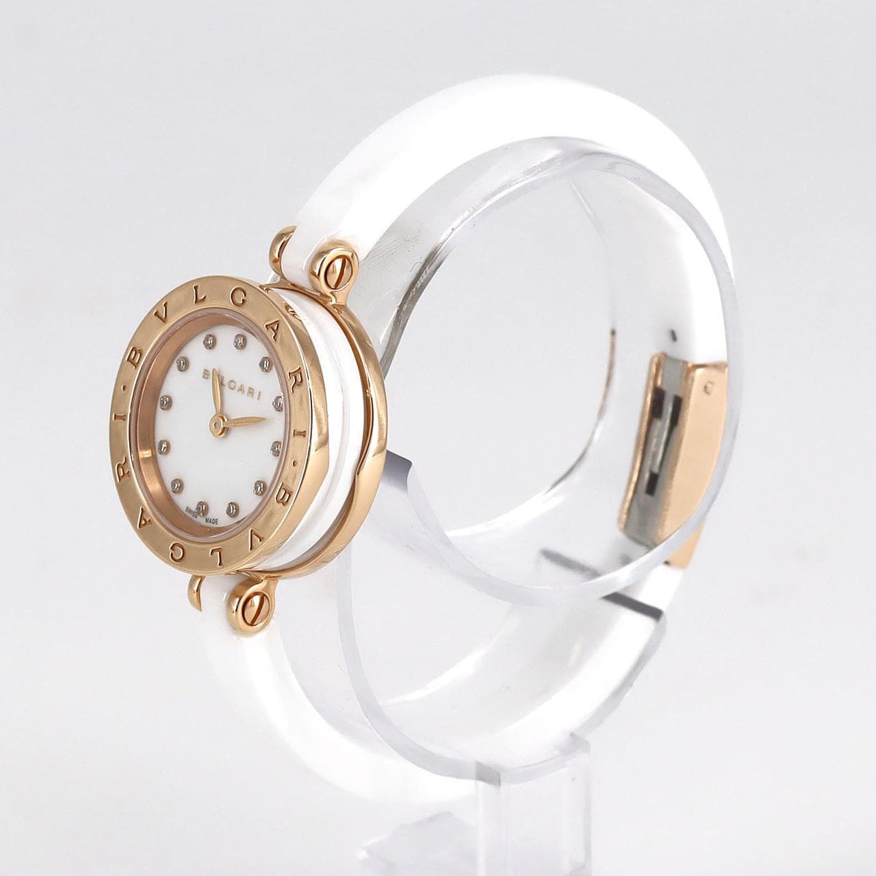 [新品] BVLGARI B-zero1 PG x 陶瓷 12P S 尺寸 102174/BZ23WSGCC/12 PG x 陶瓷石英