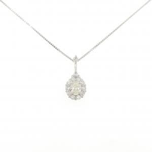 K18WG ダイヤモンド ネックレス 0.51CT