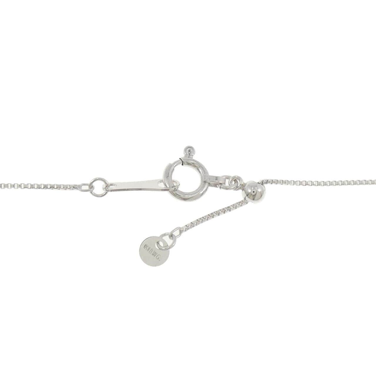 K18WG ハート ダイヤモンド ネックレス 0.36CT