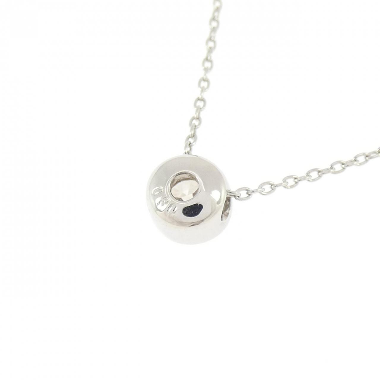 PT900/PT850 ソリティア ダイヤモンド ネックレス 0.30CT