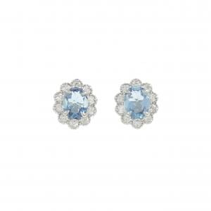 PT900 アクアマリン ピアス 0.51CT