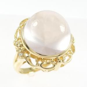 K18YG ローズクオーツ リング