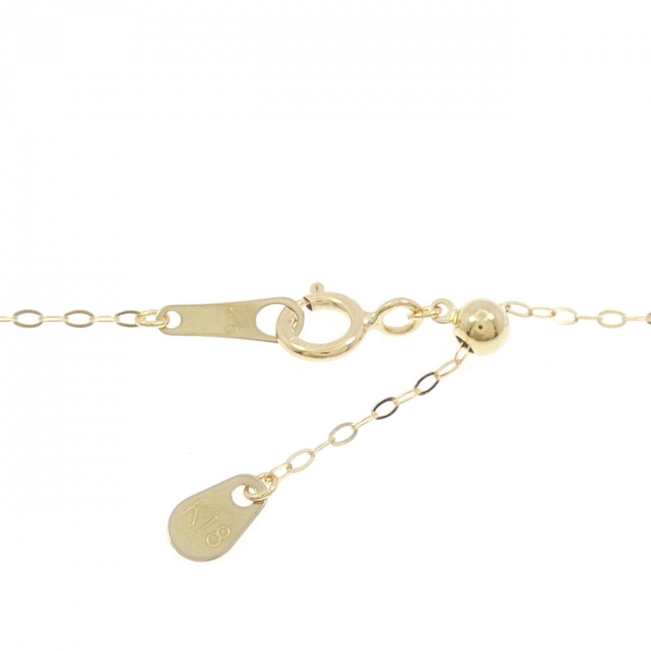 K18YG 白蝶パール ネックレス 11mm