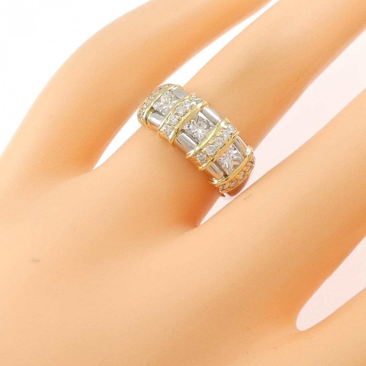 PT900/K18YG ダイヤモンド リング 1.00CT