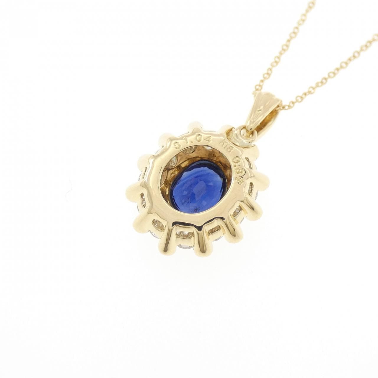 K18YG サファイヤ ネックレス 1.04CT