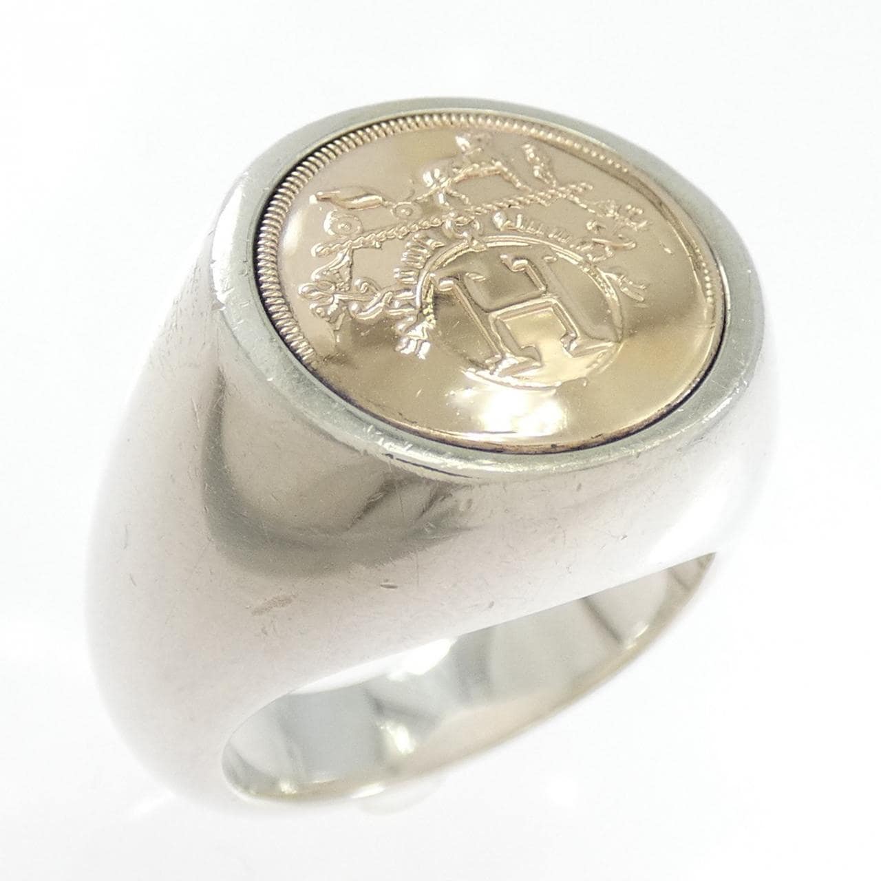 【ヴィンテージ】エルメス 925/750PG リング