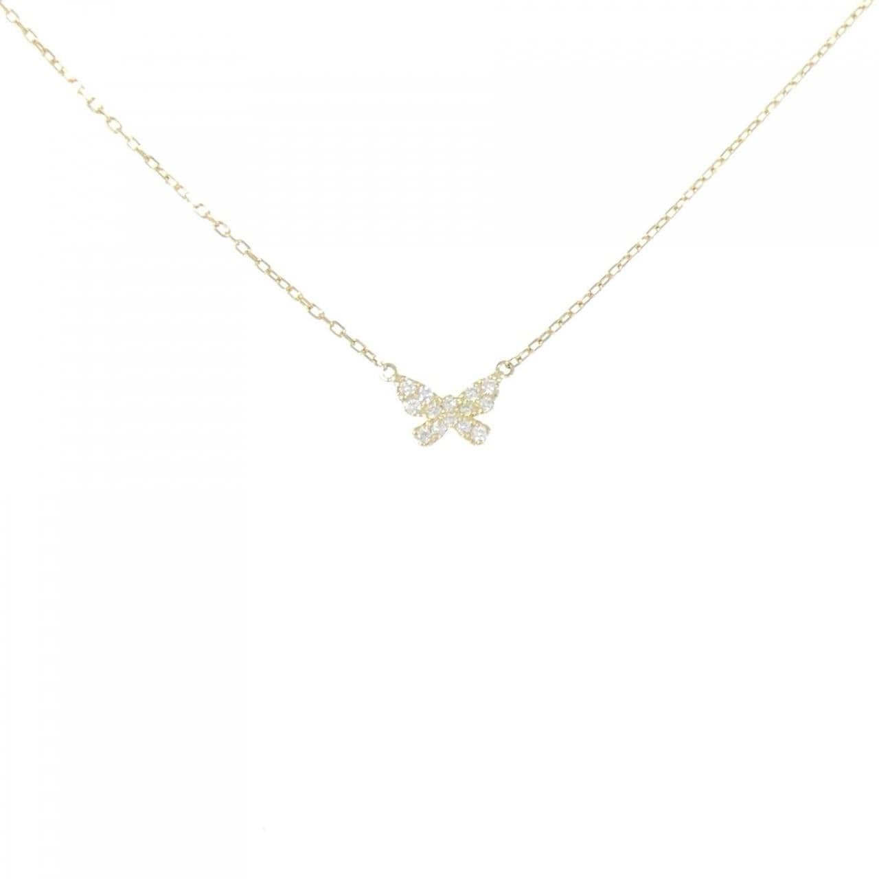 アーカー バタフライ ネックレス 0.06CT