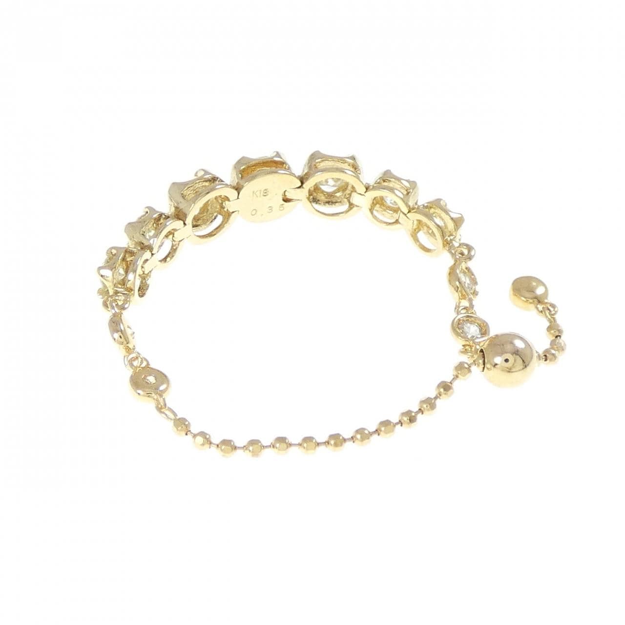 K18YG ダイヤモンド リング 0.35CT