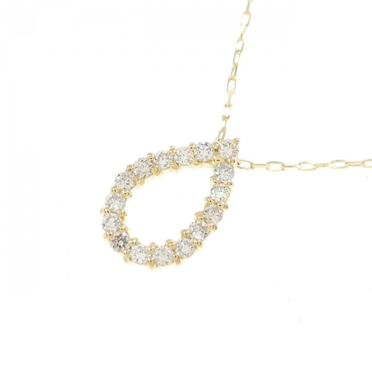 [BRAND NEW] K18YG Diamond necklace 0.10CT