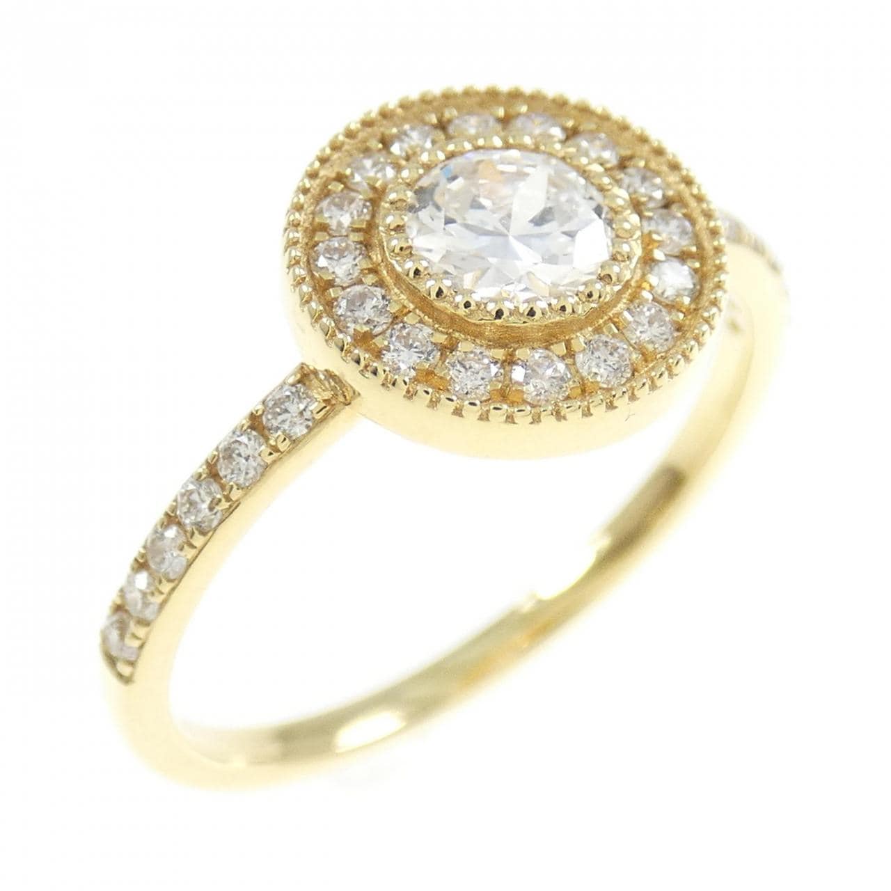 【新品】K18YG ダイヤモンド リング 0.45CT