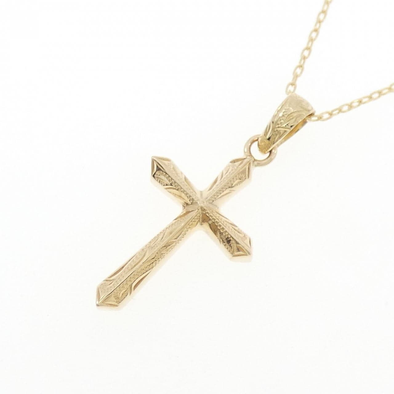 14KYG/K14YG クロス ネックレス