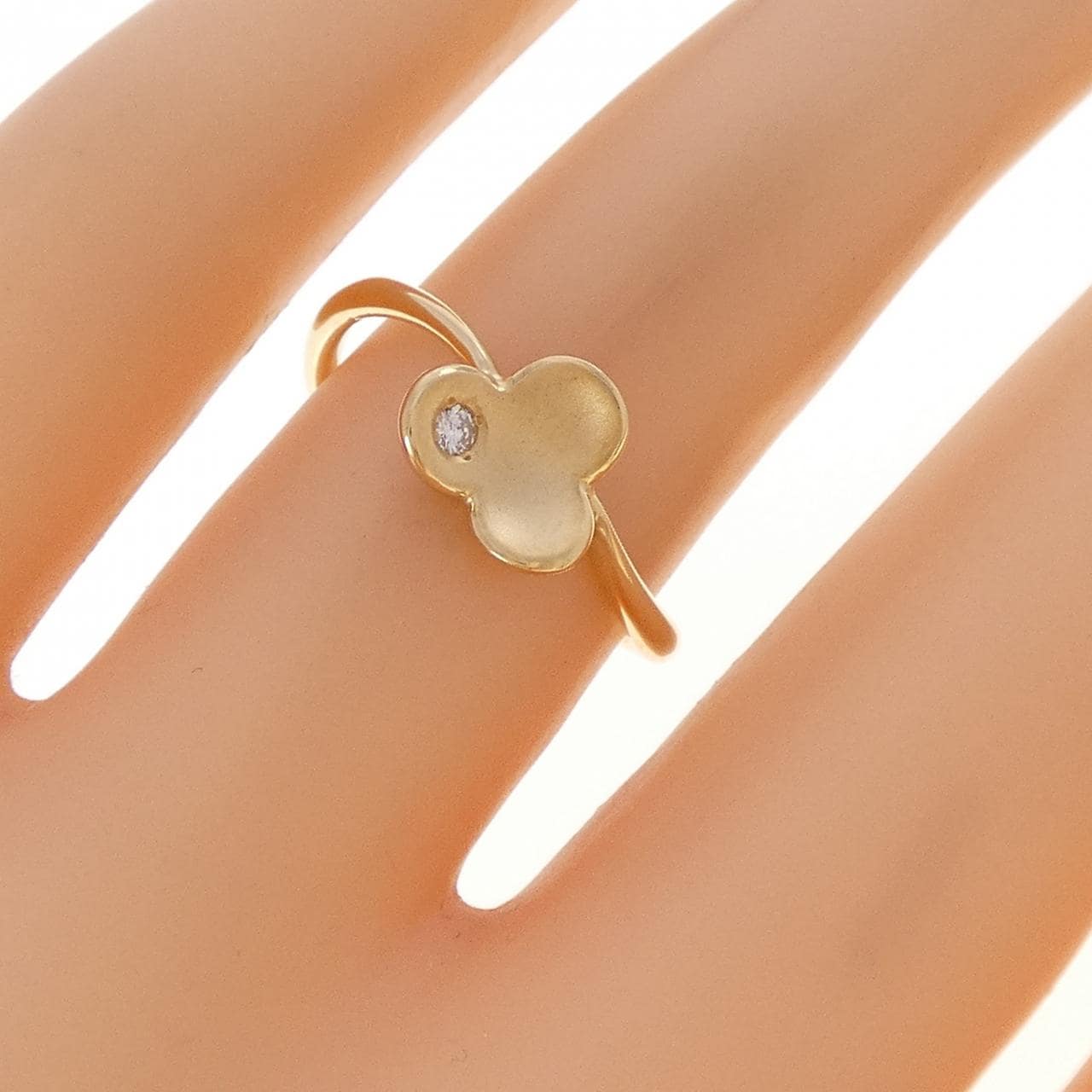 K18YG ダイヤモンド リング 0.02CT