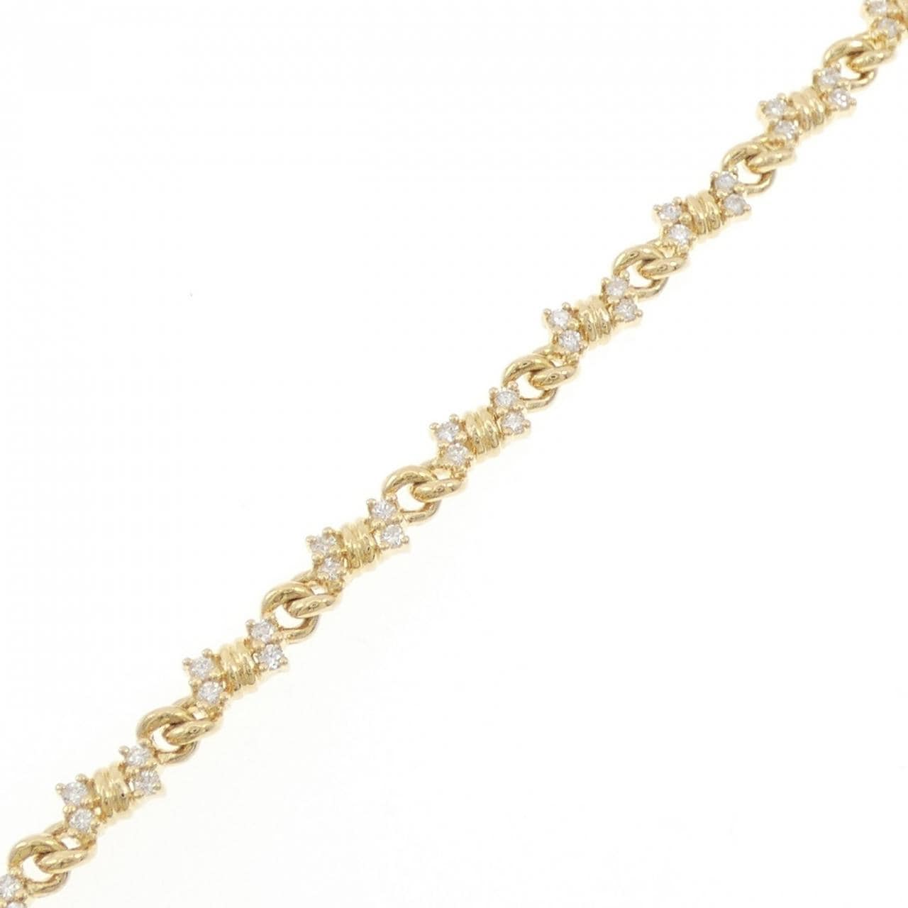 750YG ダイヤモンド ブレスレット