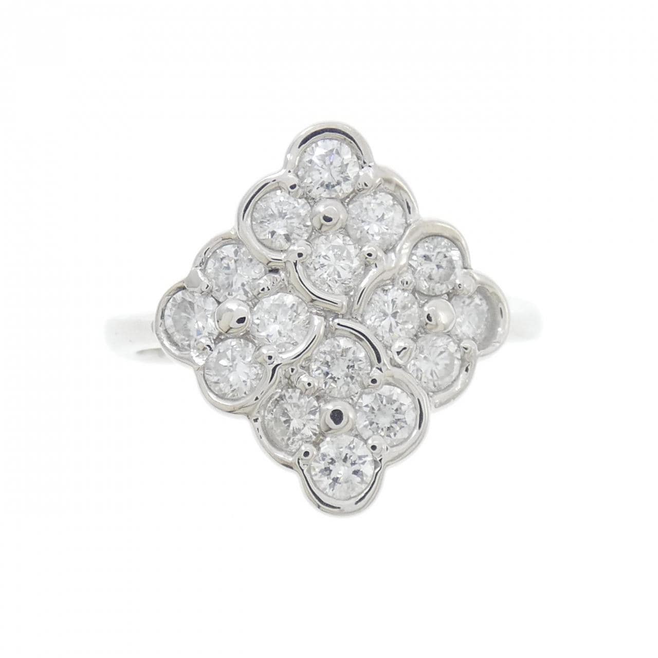 PT900 フラワー ダイヤモンド リング 1.00CT