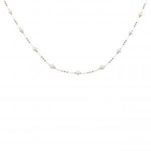 K18PG 淡水パール ネックレス