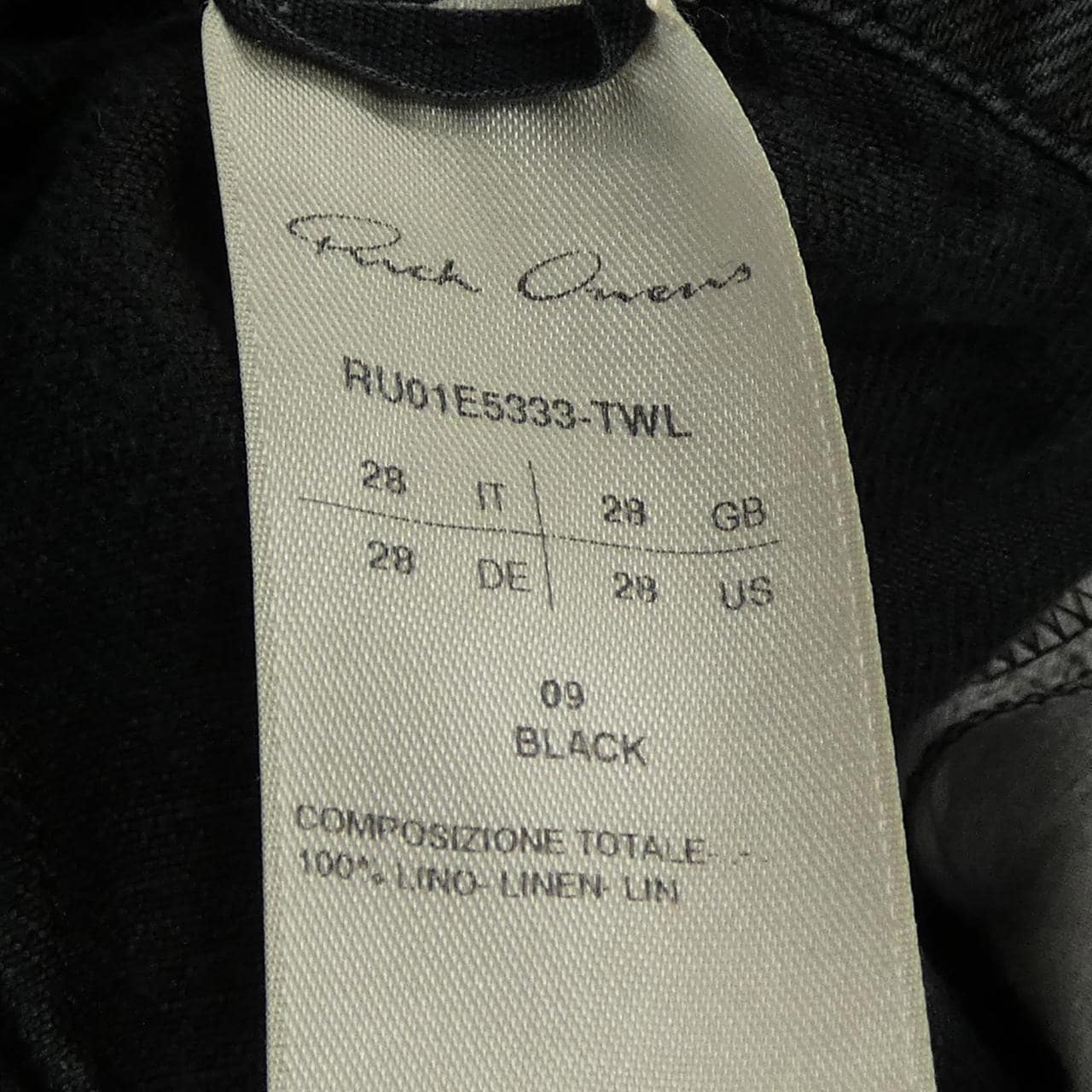 リックオウエンス Rick owens RU01E5333-TWL ジーンズ