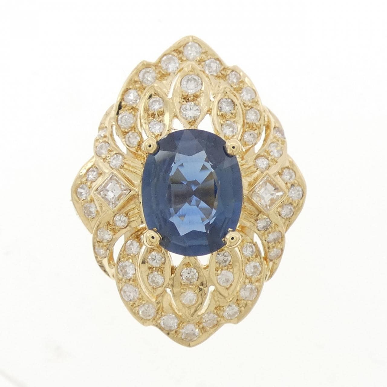 K18YG サファイヤ リング 2.86CT