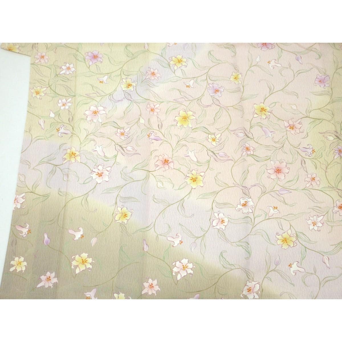 【未使用品】訪問着　友禅加工ボカシ染