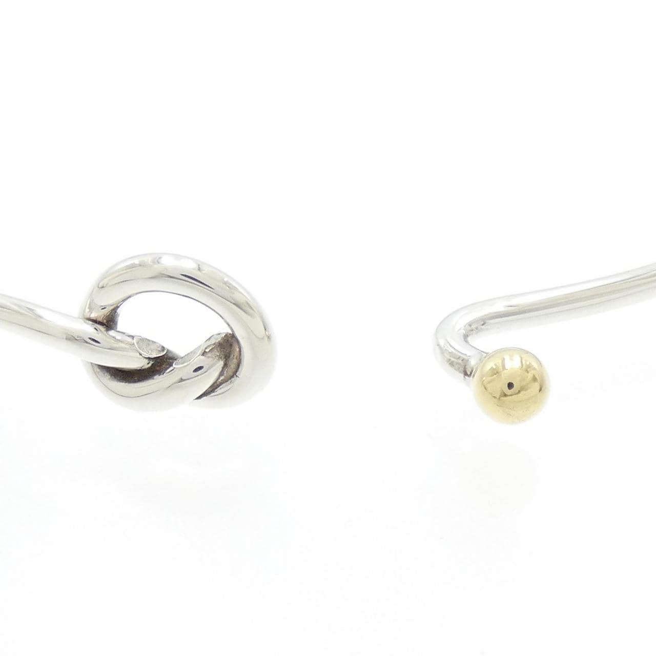 即納！最大半額！ TIFFANY&CO. フラットワイヤーフック&アイ バングル ハート アクセサリー