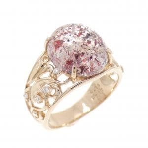 K18PG クオーツ リング 4.88CT