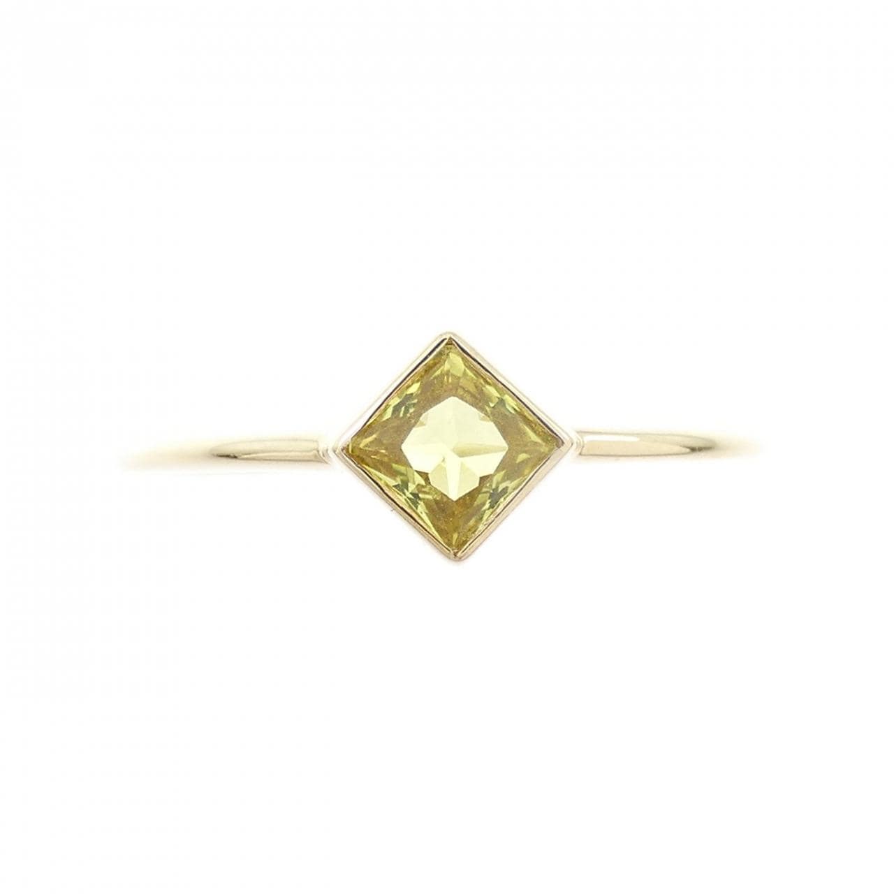 K10YG サファイヤ リング 0.36CT