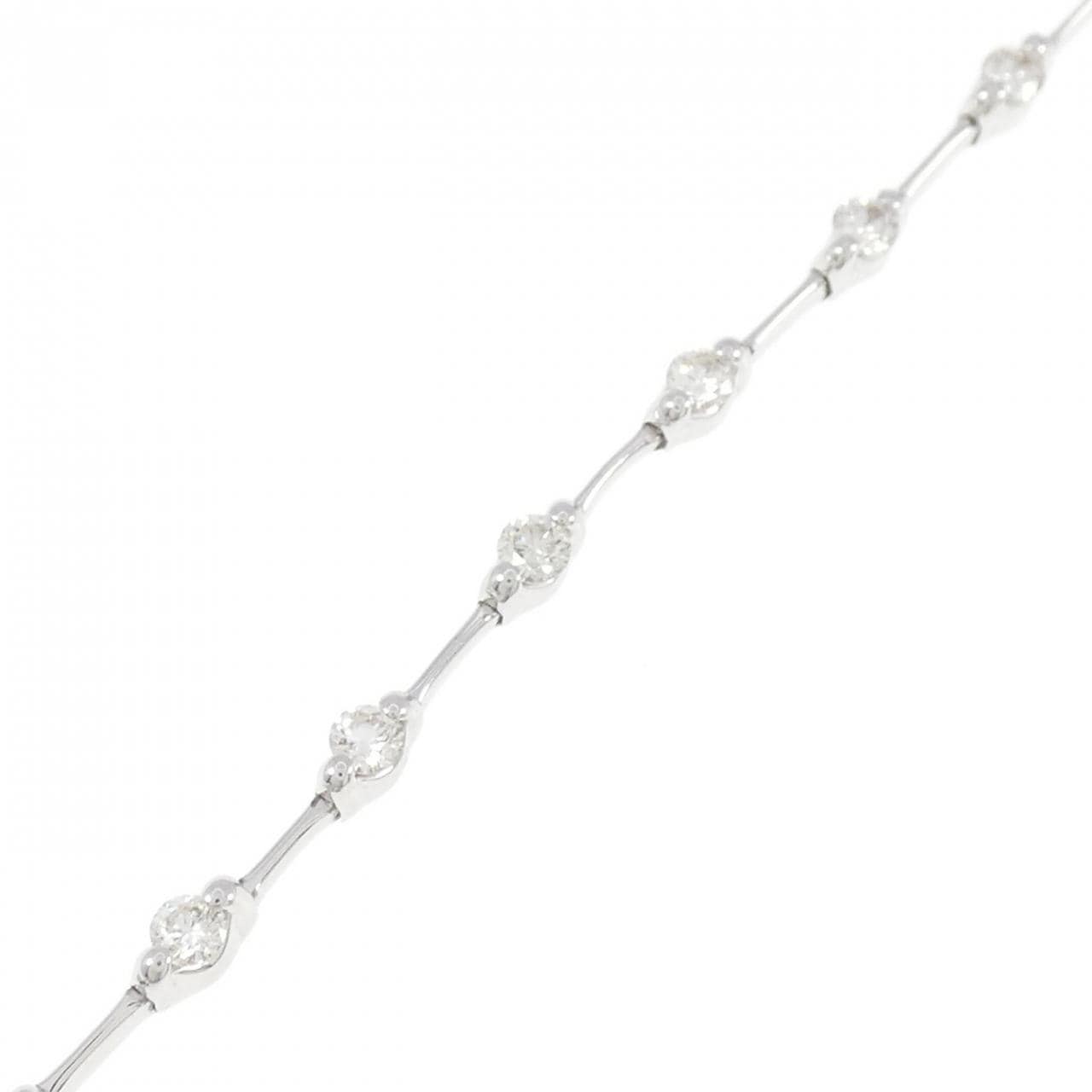 K18WG Diamond bracelet 1.00CT