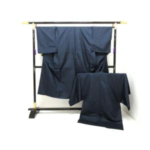 【未使用品】男物　本場奄美大島紬　１００山　証紙付　きもの・羽織　２点セット