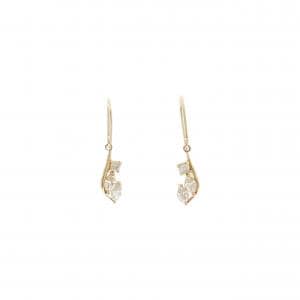 【新品】K18YG ダイヤモンド ピアス 0.30CT