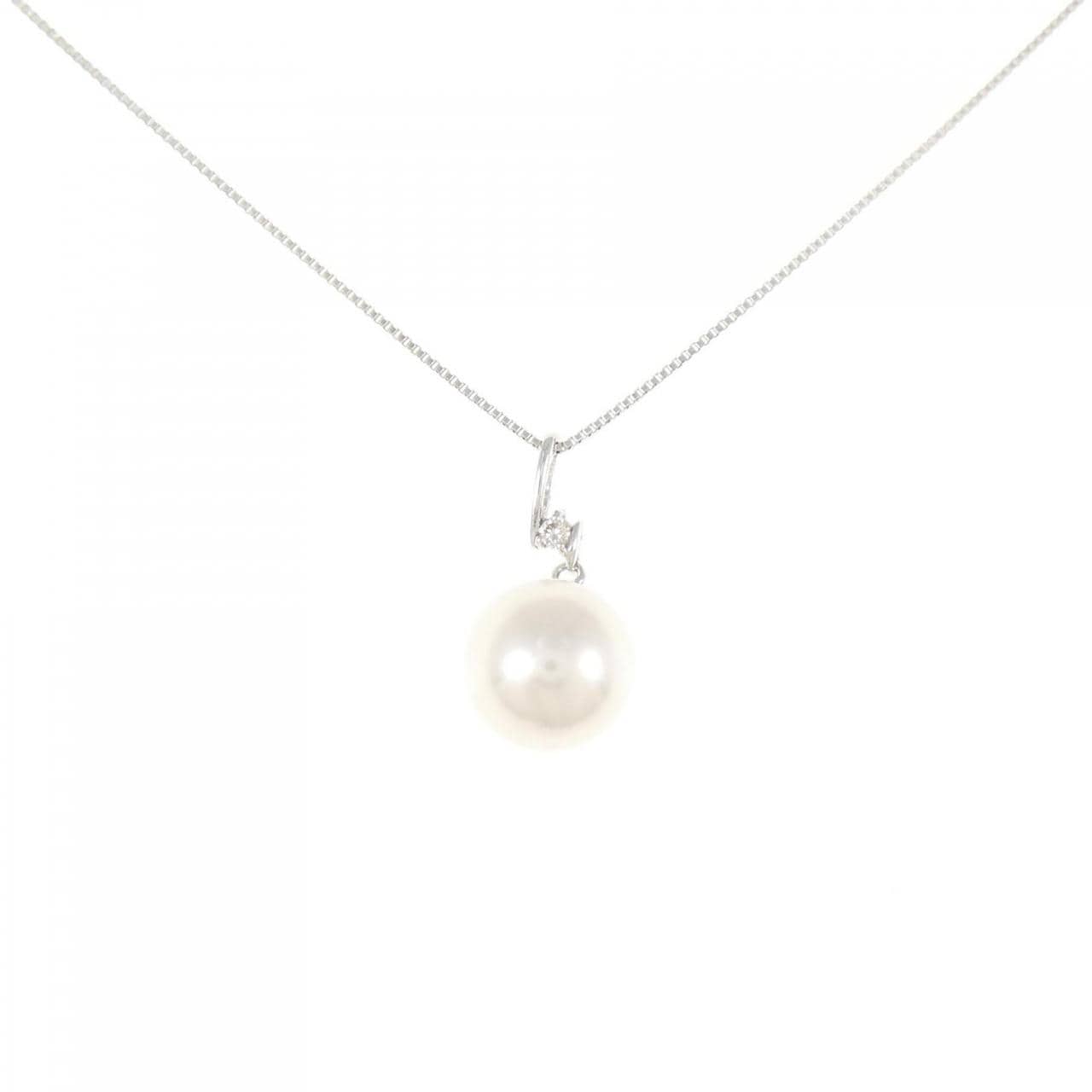 K18WG アコヤパール ネックレス 8.6mm