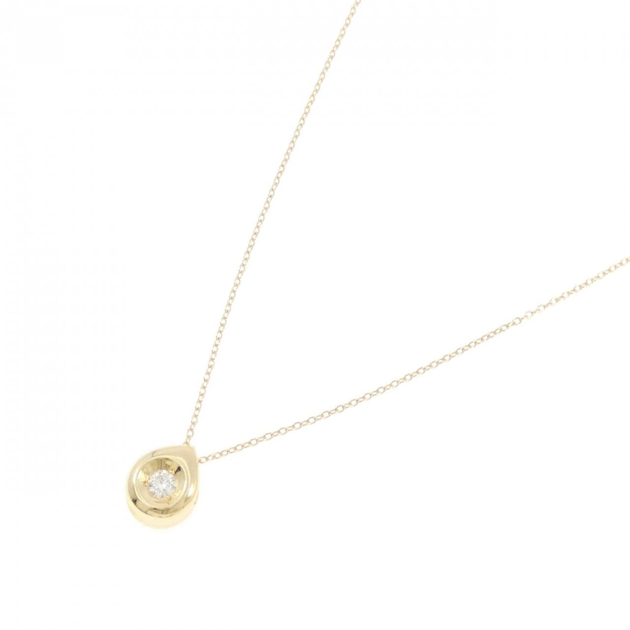 K18YG ダイヤモンド ネックレス 0.10CT