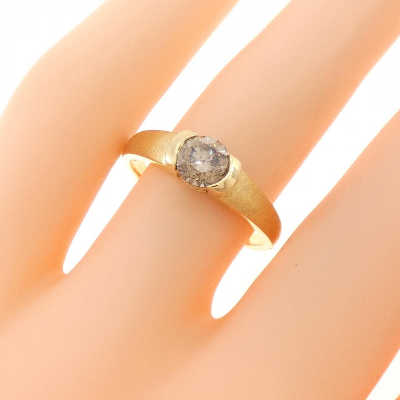 K18YG ダイヤモンド リング 0.70CT