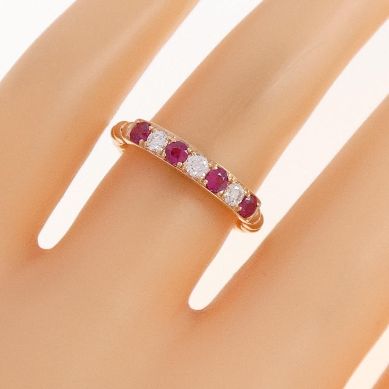 K18PG ルビー リング 0.32CT