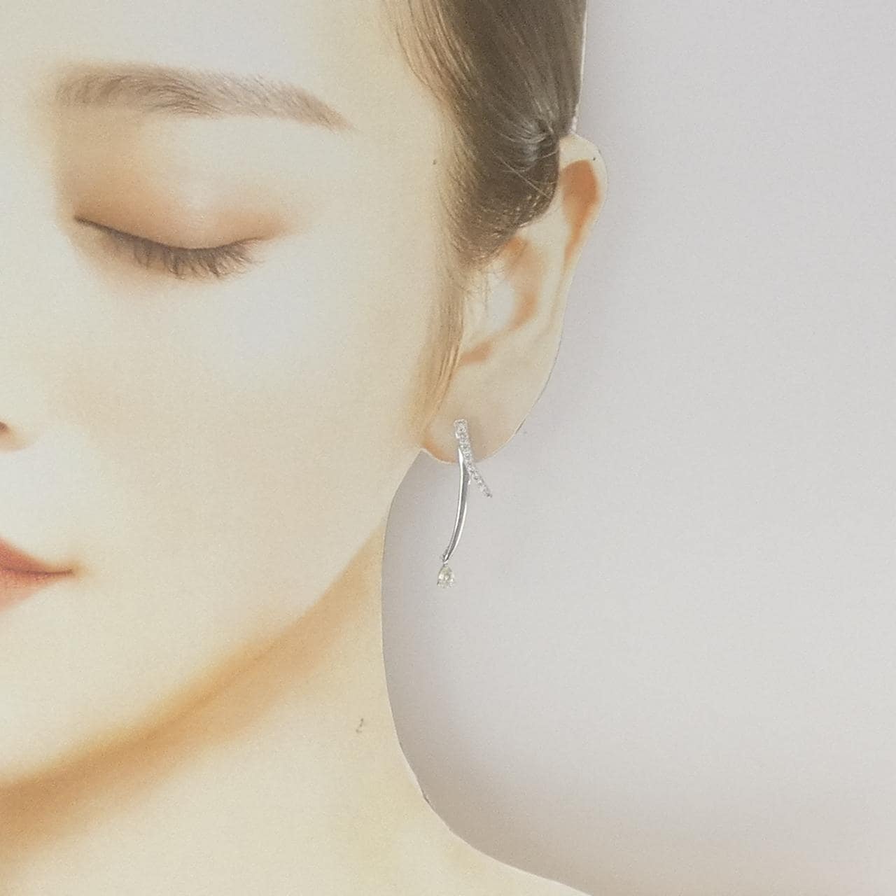 PT900 ダイヤモンド ピアス 0.40CT