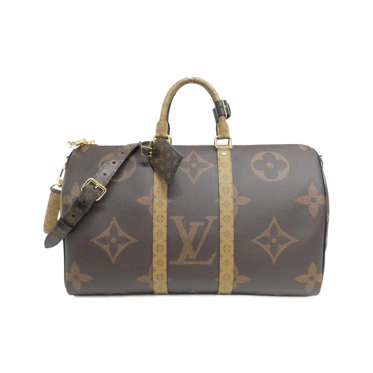 LOUIS VUITTON Monogram Giant Reverse Skip Bandouliere 45 公分 M47211 波士頓包