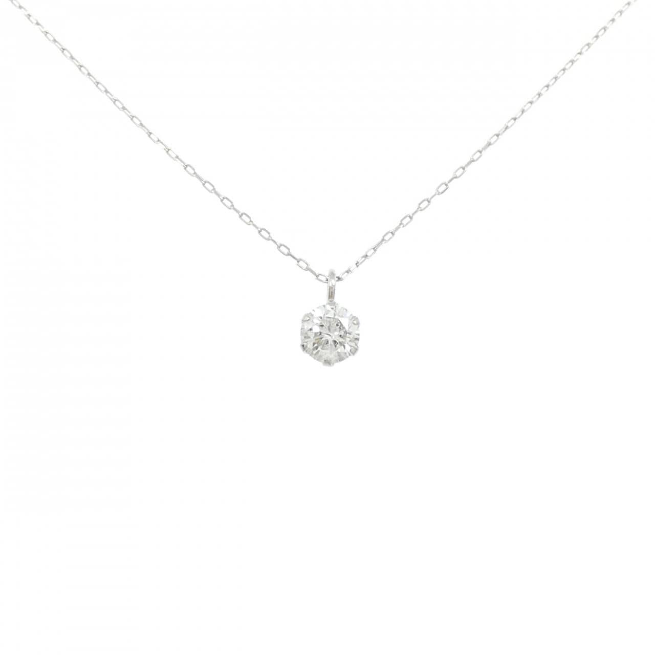 PT900/PT850 ソリティア ダイヤモンド ネックレス 0.2CT