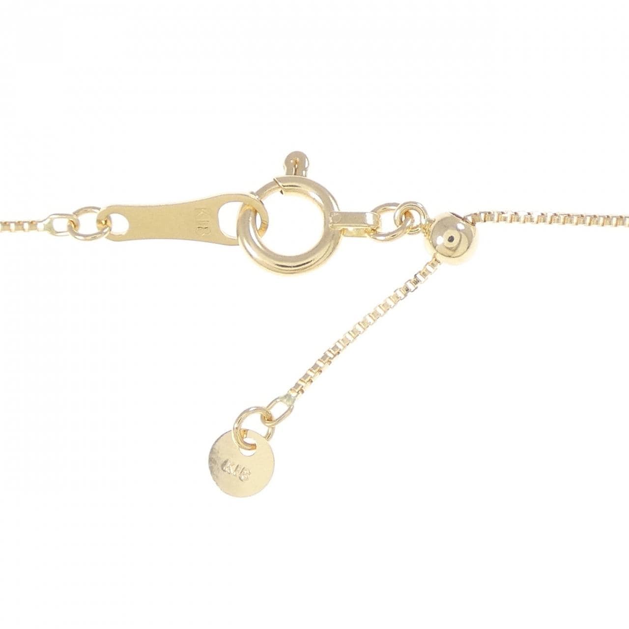 K18YG フラワー ルビー ネックレス